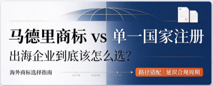 马德里商标 vs 单一国家注册：出海企业到底该怎么选？海外商标路径错配延误出海合规周期